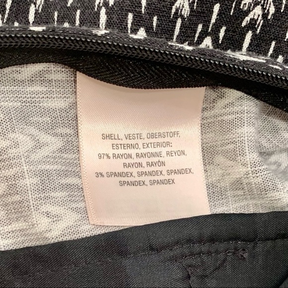 Anthropologie Pants Adult Small Black&White Elevenses High Waist Wide Leg Women - Picture 8 of 11